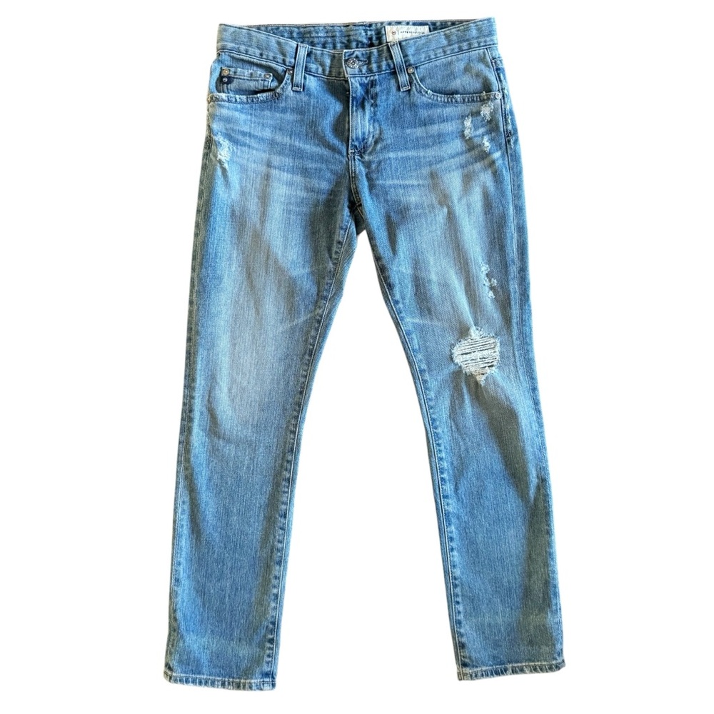 Anthropologie Distressed Light Wash Skinny Jeans